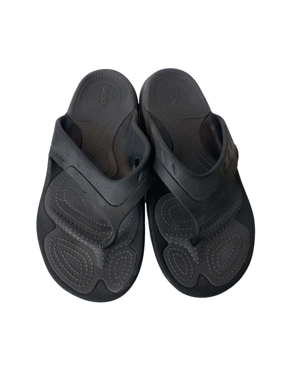 Crocs Modi Sport Flip Sandals Black Unisex Comfort Beach Casual Summer M9 W11